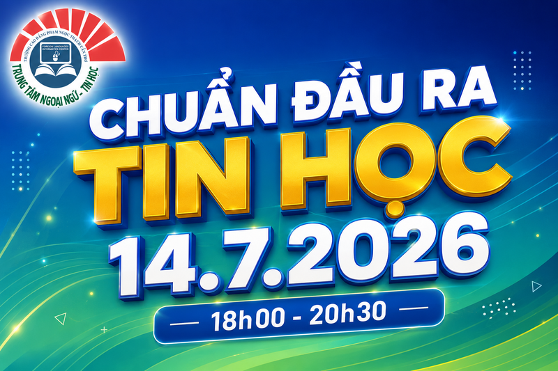 Chuẩn đầu ra tin học 14.07.2026