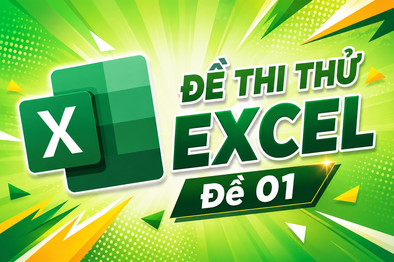 Đề thi thử EXCEL Đề 01