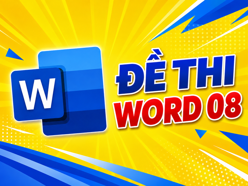 Đề thi WORD 08