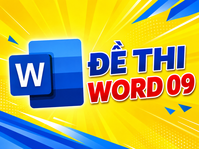 Đề thi WORD 09